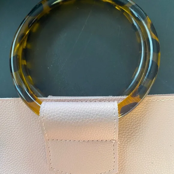 Vince Camuto Blush Tote with Tortoise Ring Handle - Picture 7 of 9